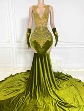 Load image into Gallery viewer, Golden Olive Dress