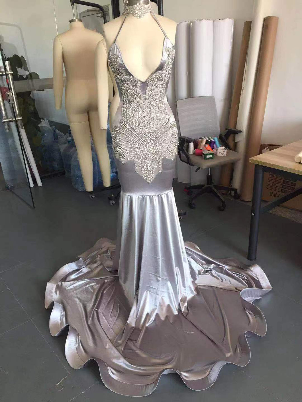 Gray Diamond Dress